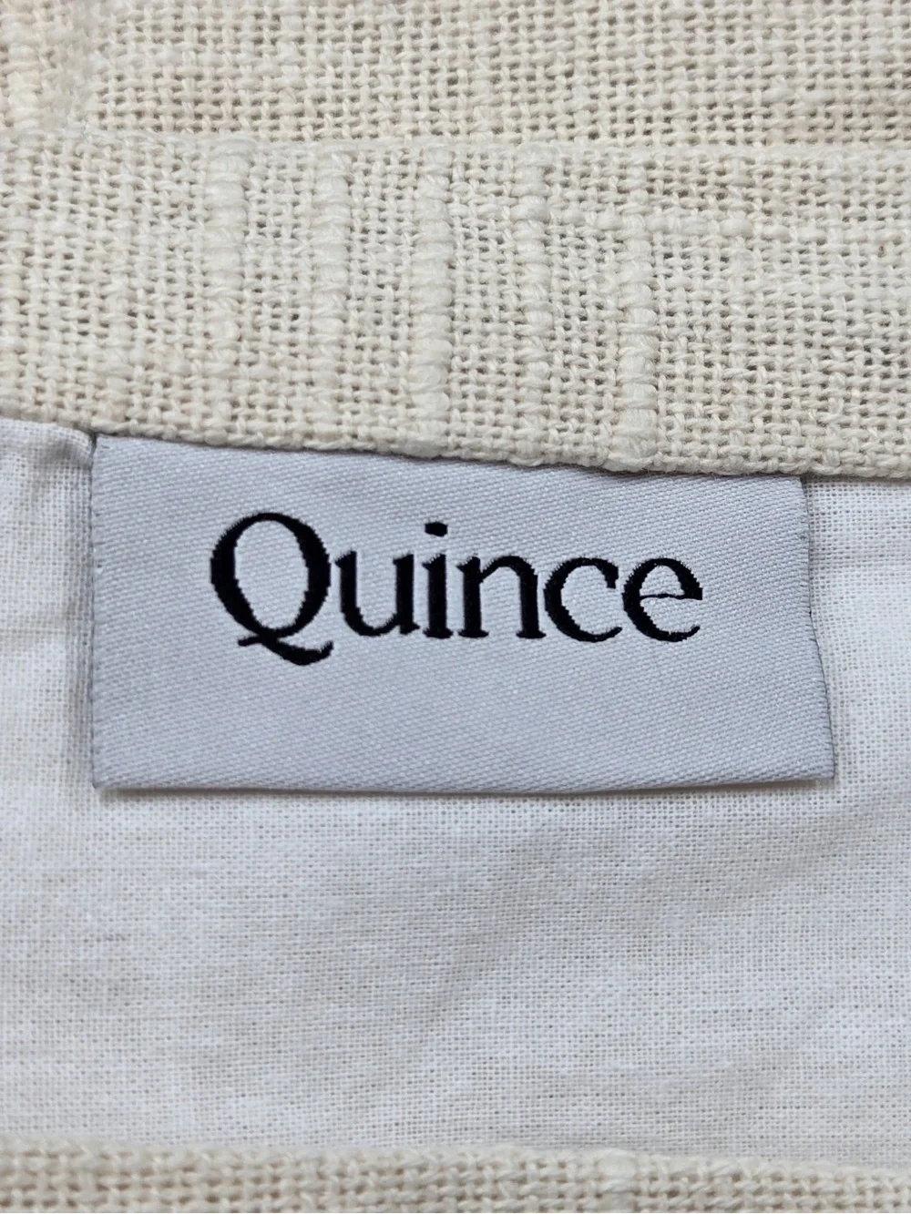 NWT QUINCE Set Of 2 48x84 Cotton Slub Curtains Natural 0968